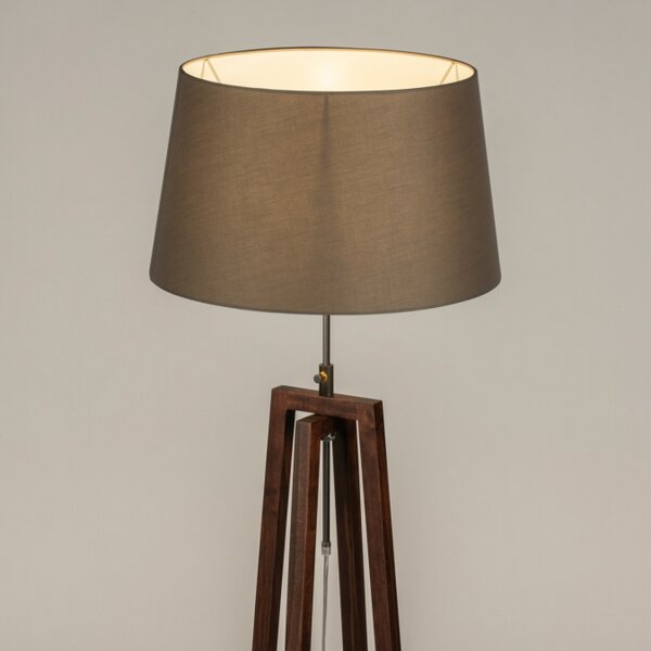 Stojací designová lampa Paola Grey and Dark Brown (LMD)