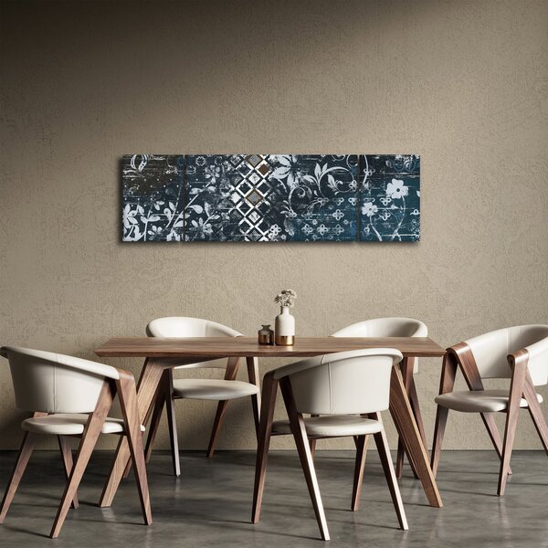 Obraz s květinovým dekorem (170x50 cm)
