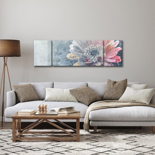Obraz - Zimní květ (170x50 cm)