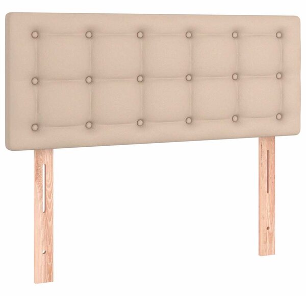 Čelo postele s LED cappuccino 80 x 5 x 78/88 cm umělá kůže 3121689