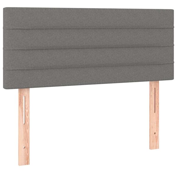 Box spring postel s matrací tmavě šedá 80 x 200 cm textil 3126278