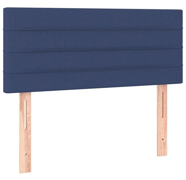 Box spring postel s matrací a LED modrá 80 x 200 cm textil 3133195