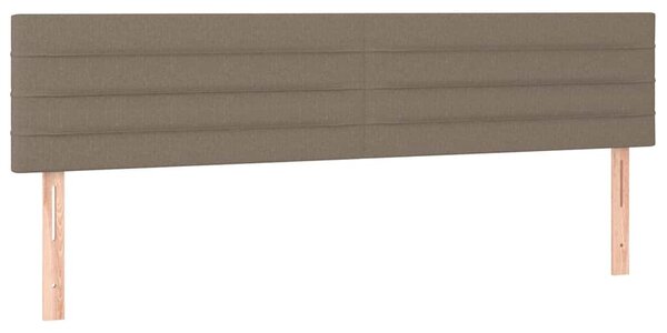 Box spring postel s matrací a LED taupe 200x200 cm textil 3133265