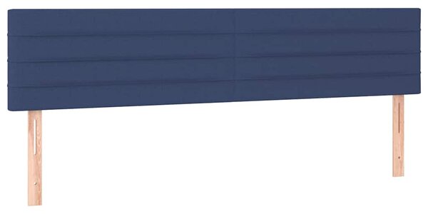 Box spring postel s matrací a LED modrá 200x200 cm textil 3133827