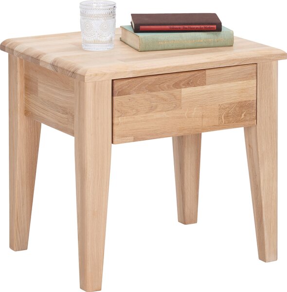 NOČNÍ STOLEK, divoký dub, barvy dubu, 50/48/40 cm Linea Natura