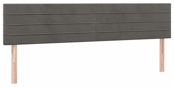 Box spring postel s matrací tmavě šedá 160x200 cm samet 3131028