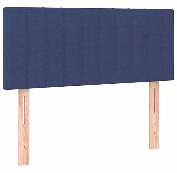 Box spring postel s matrací a LED modrá 80 x 200 cm textil 3133835