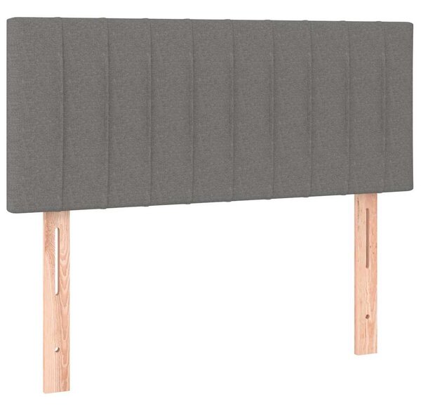 Box spring postel s matrací tmavě šedá 90x190 cm textil 3129834