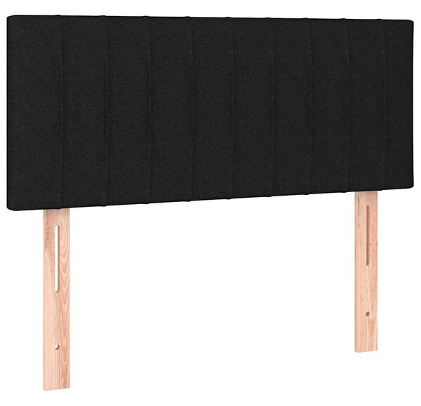 Box spring postel s matrací a LED černá 120 x 200 cm textil 3133303