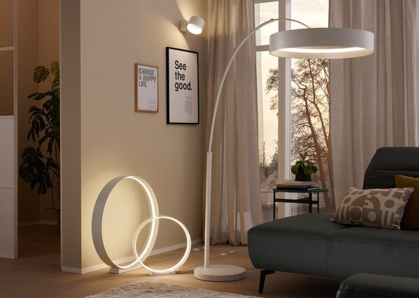 STOLNÍ LED LAMPA, dálkový ovladač, 45/45 cm Musterring - LED stolní lampy
