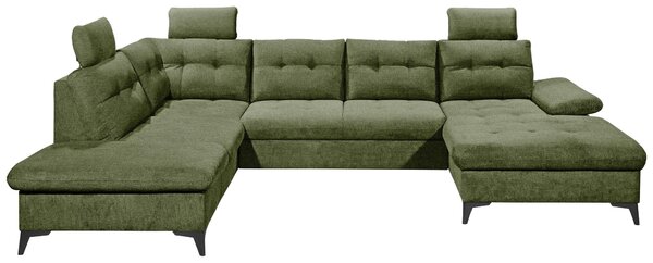 SEDACÍ SOUPRAVA, textil, olivově zelená MID.YOU - Sedací soupravy, Online Only