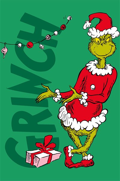 Jerry Fabrics Jerry Fabrics Mikroflanelová deka Grinch Presents 100x150