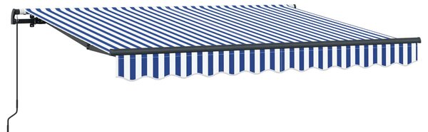 Stahovací markýza Modrá 250 x 200 cm textil