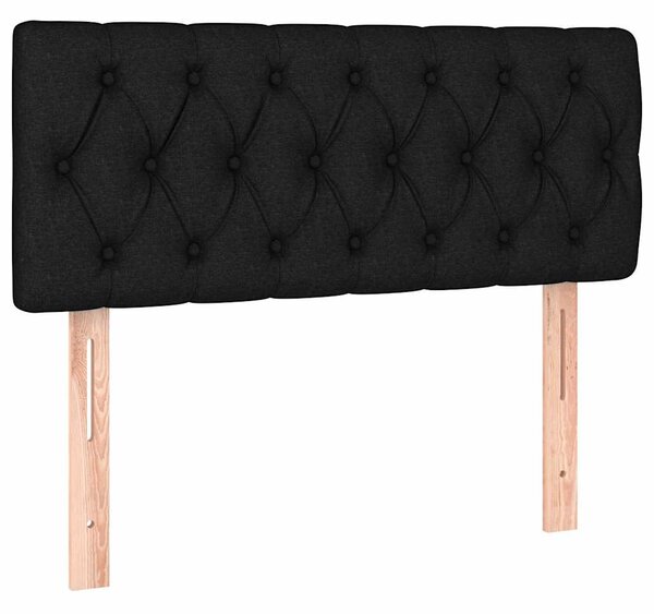 Box spring postel s matrací a LED černá 90x190 cm textil 3133919