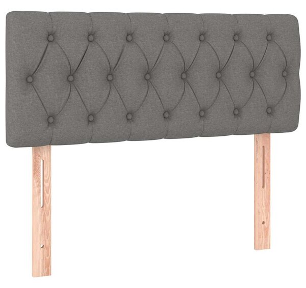Box spring postel s matrací a LED tmavě šedá 120x200 cm textil 3133942