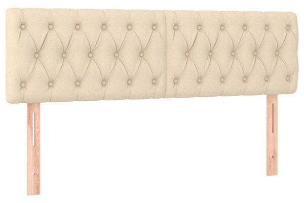 Box spring postel s matrací krémová 160x200 cm textil 3130526