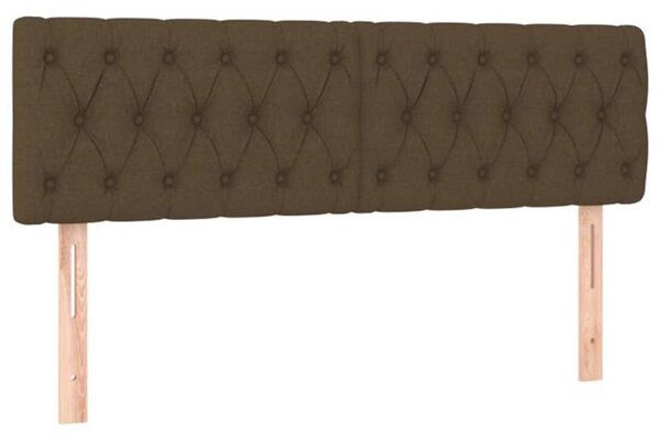 Box spring postel s matrací tmavě hnědá 160x200 cm textil 3127056