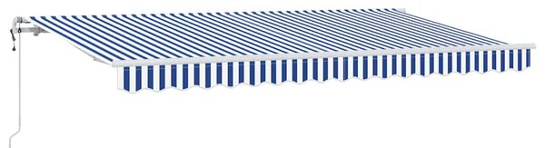 Stahovací markýza Modrá 350 x 200 cm textil