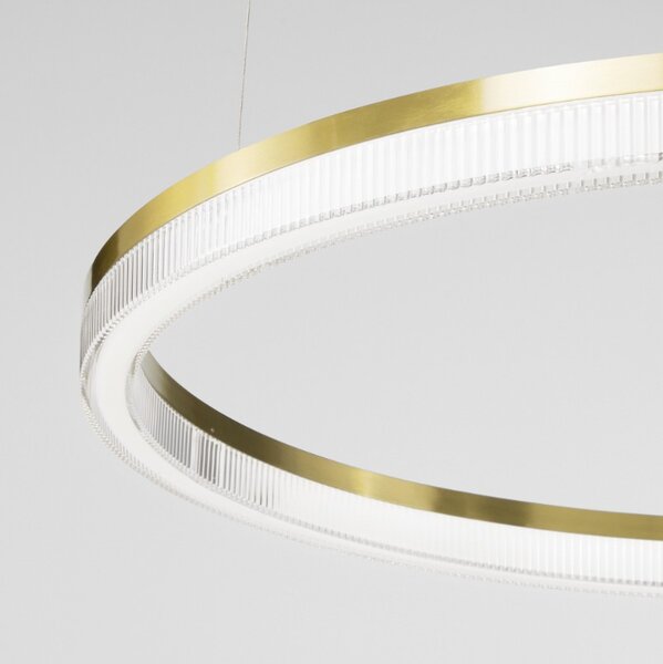 Ideal Lux Designové závěsné LED svítidlo CROWN ⌀40cm Barva: Bílá, Teplota světla: 3000K