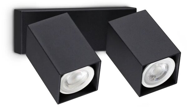 Ideal Lux Stropní či nástěnné svítidlo DYNAMITE AP2 Square d.16,5 cm, 2xGU10, 56W Barva: Zlatá