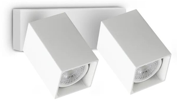 Ideal Lux Stropní či nástěnné svítidlo DYNAMITE AP2 Square d.16,5 cm, 2xGU10, 56W Barva: Zlatá