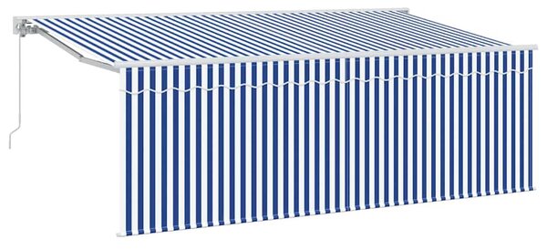 Stahovací markýza Modrá 350 x 200 cm textil