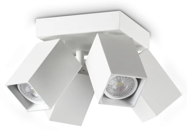 Ideal Lux Stropní svítidlo DYNAMITE PL4 Square d.13,5 cm, 4xGU10, 112W Barva: Bílá