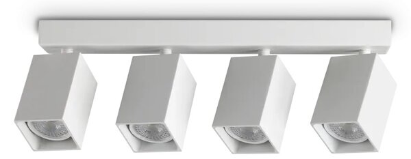 Ideal Lux Stropní či nástěnné svítidlo DYNAMITE PL4 Square d.38,5 cm, 4xGU10, 112W Barva: Bílá