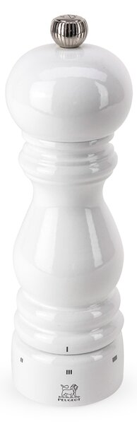 Mlýnek na pepř Peugeot Paris, 18 cm, bílý lesklý – ruční mletí celého pepře 27803