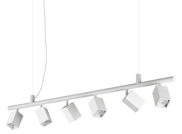 Ideal Lux Závěsné svítidlo DYNAMITE Square SP6, d. 115,5 cm, 6x28W Barva: Černá