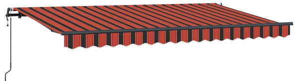 Stahovací markýza Oranžová 350 x 200 cm textil