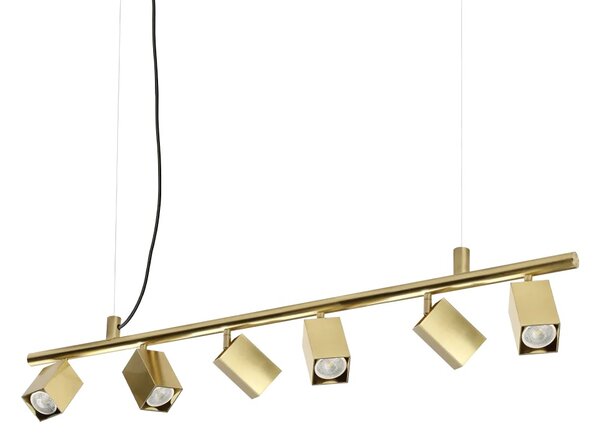 Ideal Lux Závěsné svítidlo DYNAMITE Square SP6, d. 115,5 cm, 6x28W Barva: Černá
