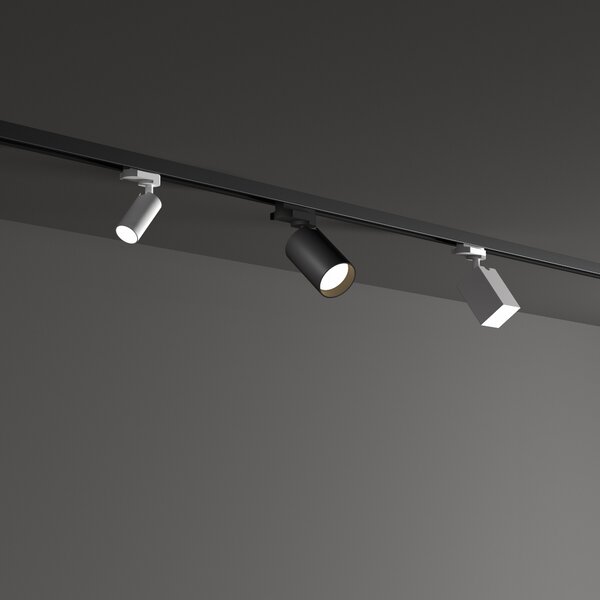 Ideal Lux Lištové svítidlo DYNAMITE tr 3-phase Square, ø 5,7 cm, 1xGU10, 28W Barva: Černá