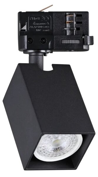Ideal Lux Lištové svítidlo DYNAMITE tr 3-phase Square, ø 5,7 cm, 1xGU10, 28W Barva: Černá