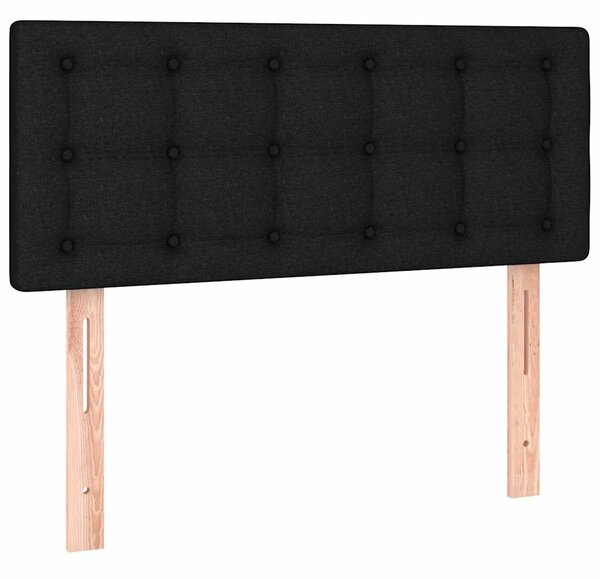 Box spring postel s matrací a LED černá 80 x 200 cm textil 3133431