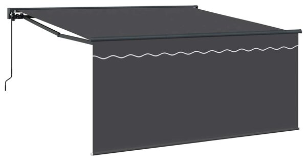 Stahovací markýza Antracit 300 x 250 cm Polyester a hliník