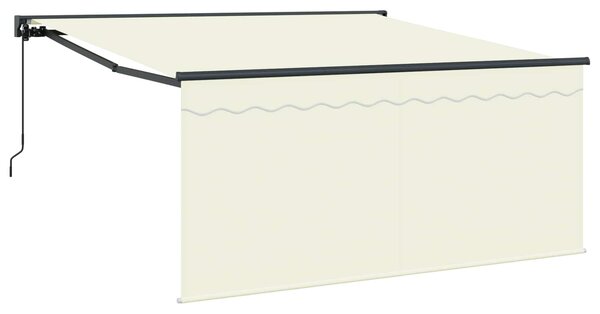 Stahovací markýza Krémová 300 x 250 cm Polyester a hliník