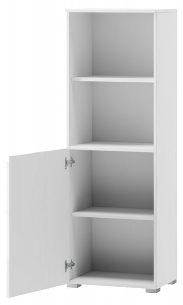 Szynaka Regál Selene 145 cm bílý lesk/mat