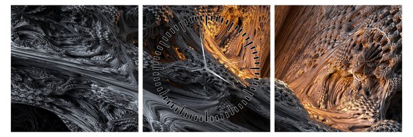 Obraz - Pohled do středu (s hodinami) (90x30 cm)
