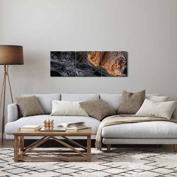 Obraz - Pohled do středu (s hodinami) (90x30 cm)