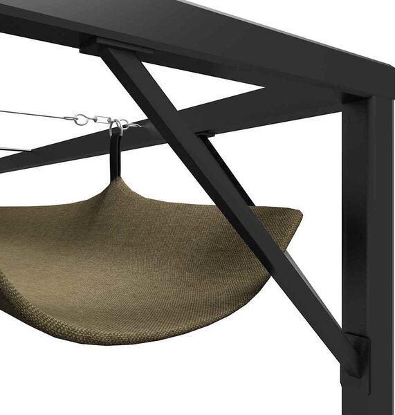 Zahradní altán se zatahovací střechou 3 x 3 m taupe 180 g/m² 312220