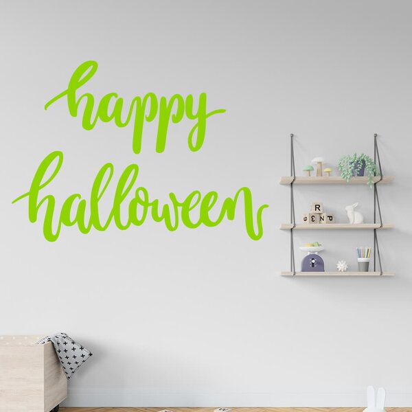 Živá Zeď Samolepka Happy Halloween Barva: černá