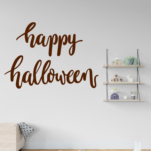 Živá Zeď Samolepka Happy Halloween Barva: černá