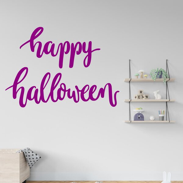 Živá Zeď Samolepka Happy Halloween Barva: černá
