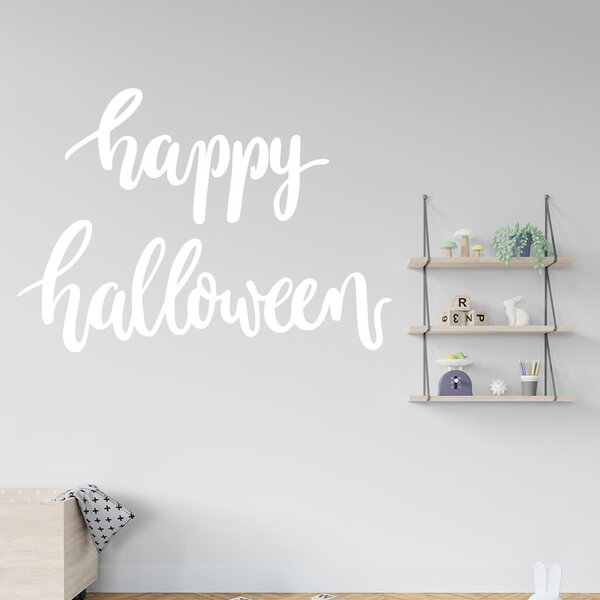 Živá Zeď Samolepka Happy Halloween Barva: černá