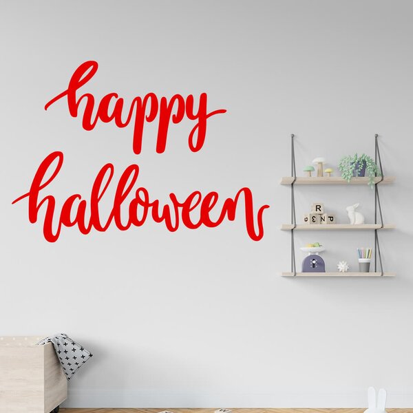 Živá Zeď Samolepka Happy Halloween Barva: černá