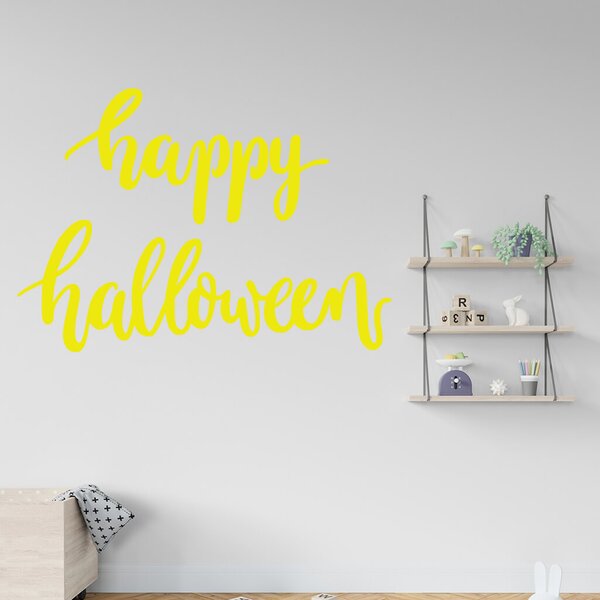Živá Zeď Samolepka Happy Halloween Barva: černá
