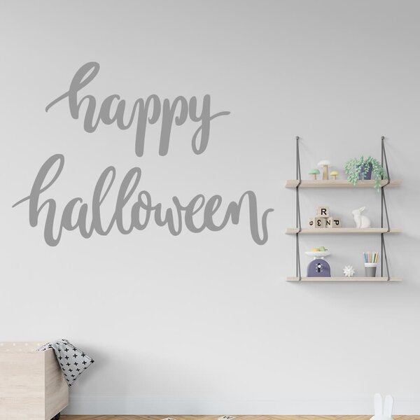 Živá Zeď Samolepka Happy Halloween Barva: černá
