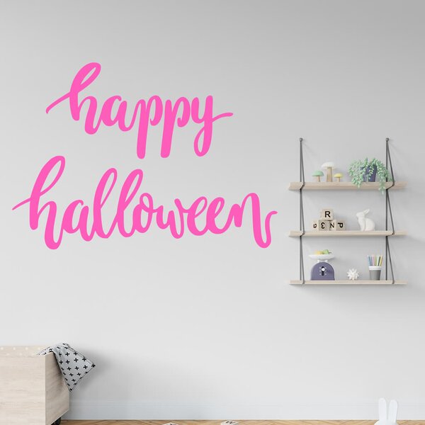 Živá Zeď Samolepka Happy Halloween Barva: černá