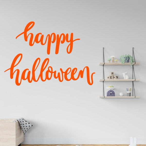 Živá Zeď Samolepka Happy Halloween Barva: černá